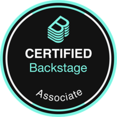 Certified Backstage Associate badge