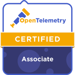 OpenTelemetry Certified Associate badge