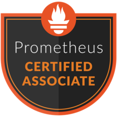 Prometheus Certified Associate badge